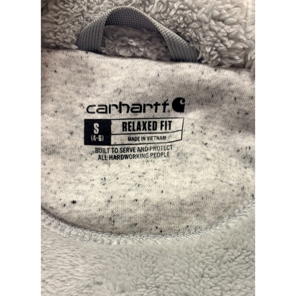 Carhartt Clarksburg Sherpa Lined Hoodie Women's Small Relaxed Fit 102787-E07 - Picture 6 of 8